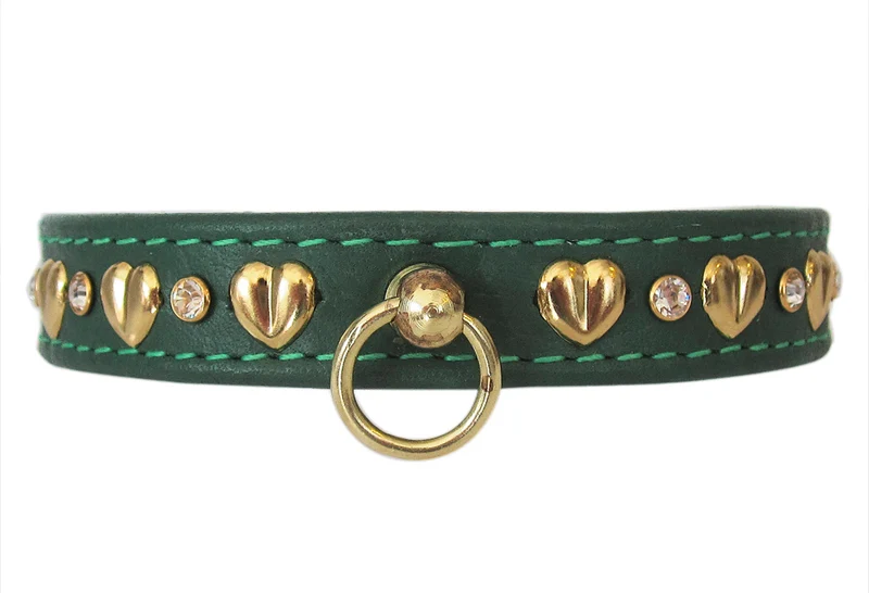 Hundehalsband/Lederhalsband Amore - individuelle Farbgestaltung