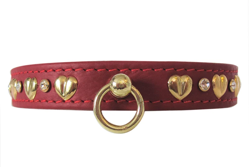 Hundehalsband/Lederhalsband Amore - individuelle Farbgestaltung