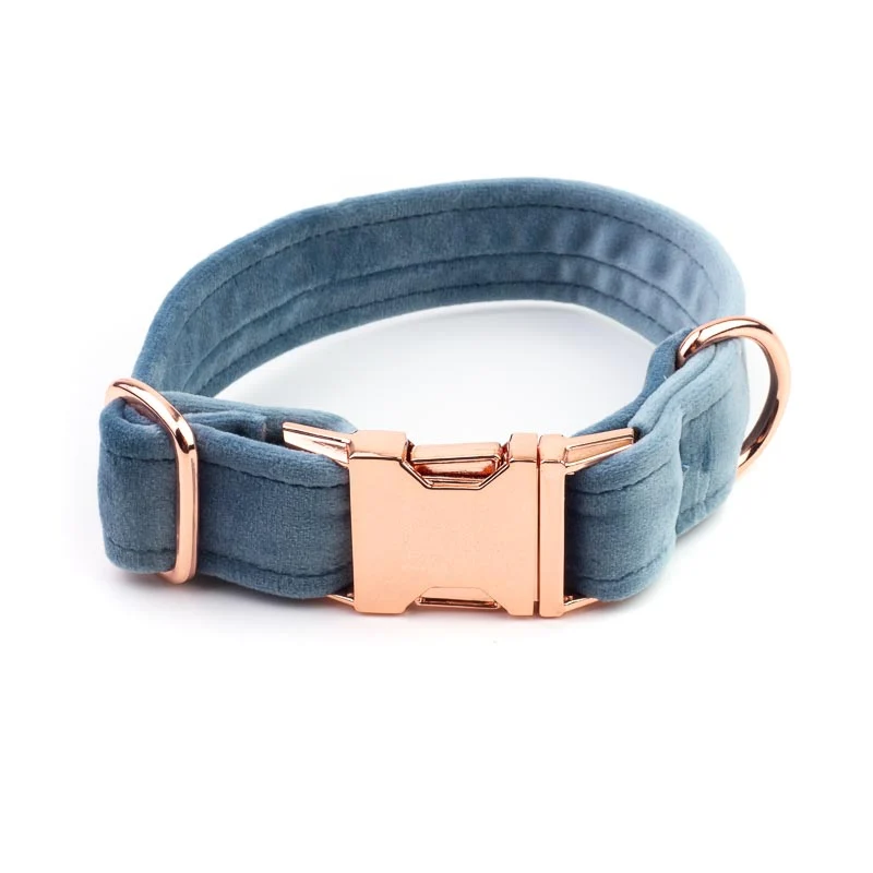 Hundehalsband Sametti Eisblau