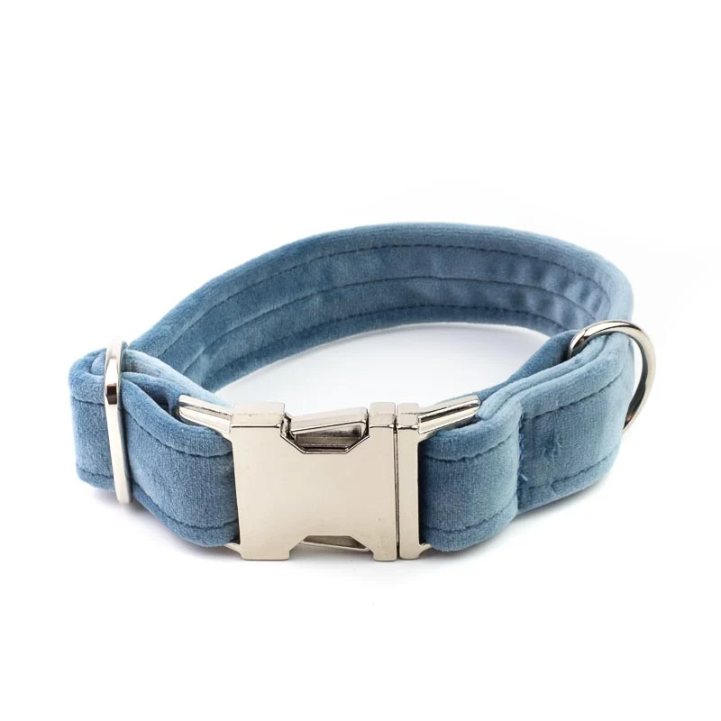 Hundehalsband Sametti Eisblau