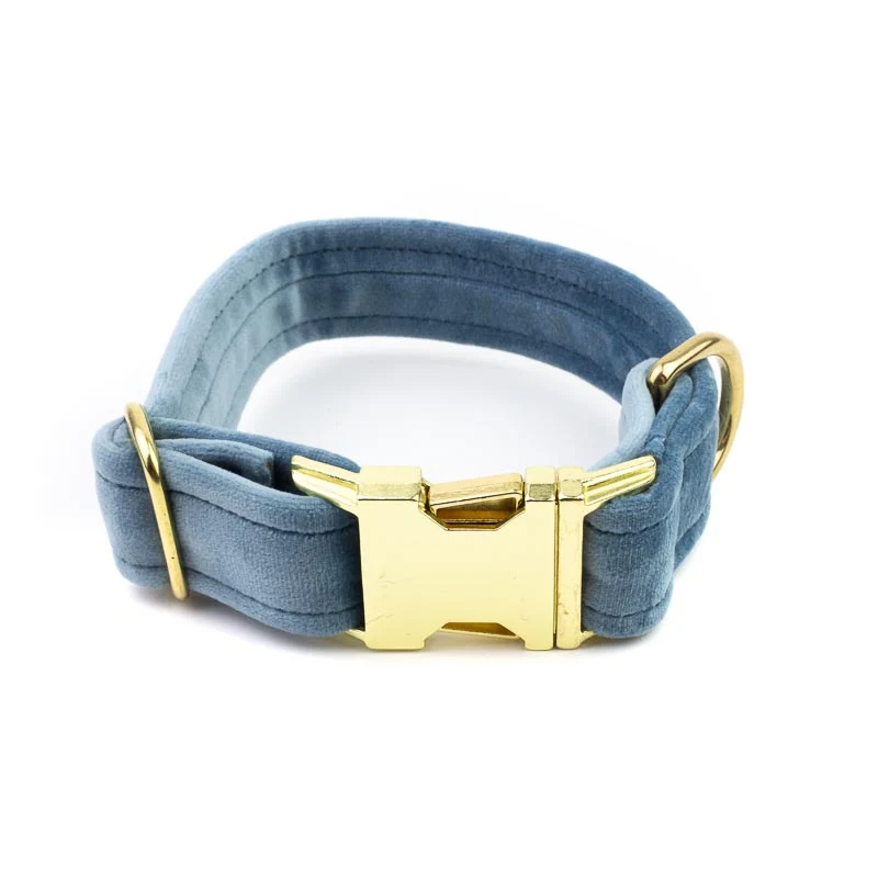 Hundehalsband Sametti Eisblau