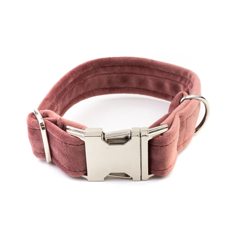 Hundehalsband Sametti Altrosa
