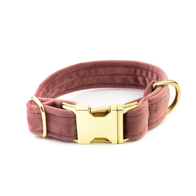 Hundehalsband Sametti Altrosa