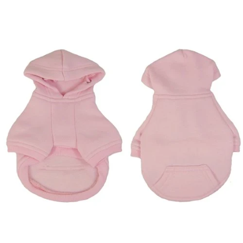 Hunde Kapuzen-Sweatshirt Rosa