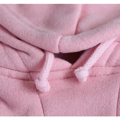 Hunde Kapuzen-Sweatshirt Rosa