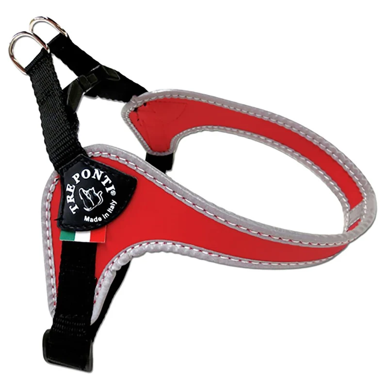 Tre Ponti Hundegeschirr Easy Fit Classic, verst. Bauchgurt, reflektierender Rand