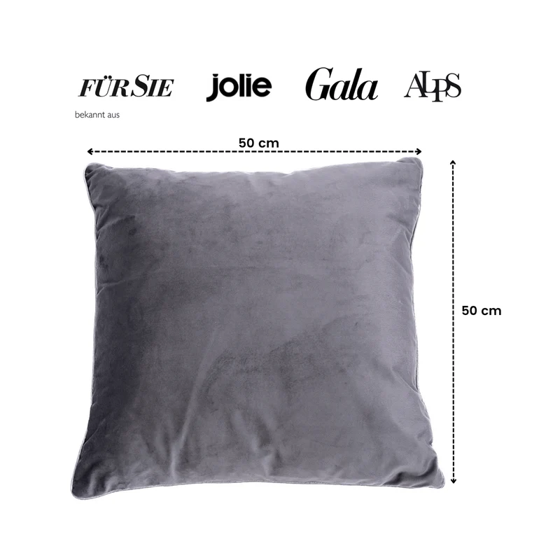 Sofa-Kissen Atlanta "Dark Grey"