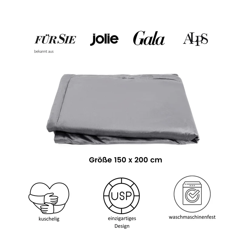 Decke Philadelphia "Dark Grey"