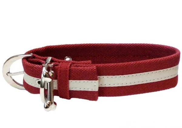 Dogs Department - Canvas Set Bordeaux/Weiß
