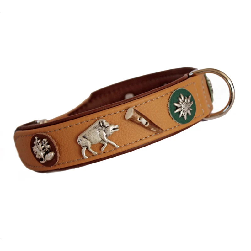 Hundehalsband Jagdlich - individuelle Farbgestaltung