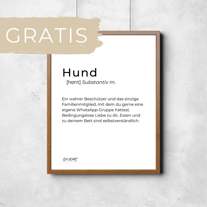 Poster-Datei: "Hund"