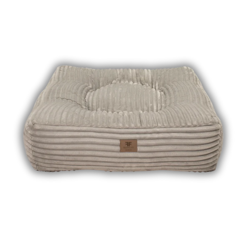 Hundebett Nubes® Stripes Light Grey