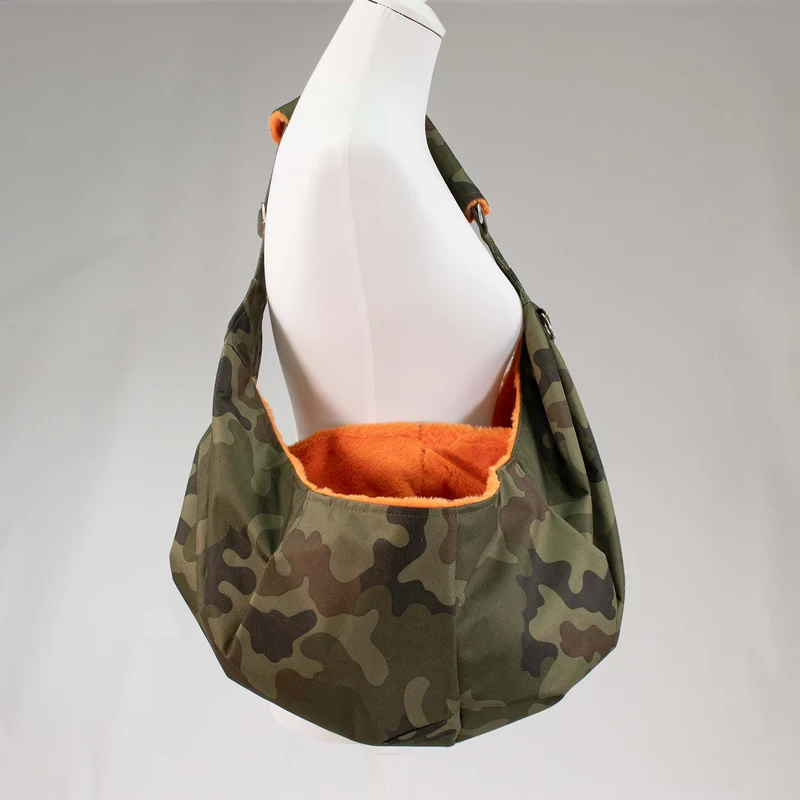 Hundetragetasche Cuddly-Bag Camo-Orange