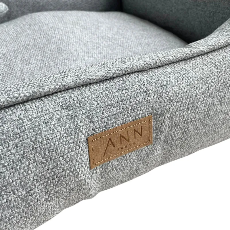 Ann Habor - Lugano Hundebett - Hellgrau