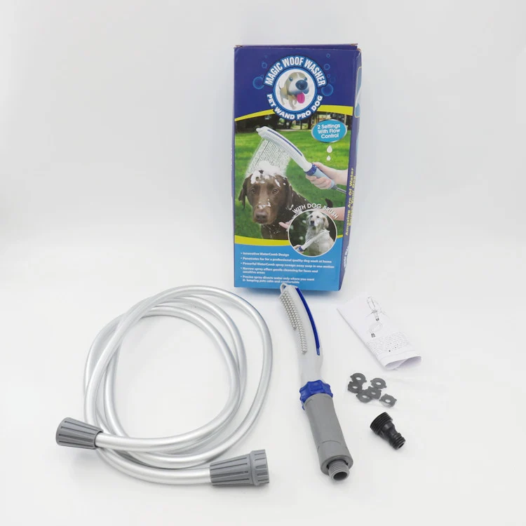 Haustier-Badebürste Dusche mit Wasserschlauch