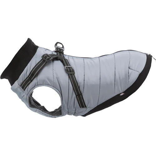 Trixie - Pontis Winterjacke mit Hundegeschirr - Grau