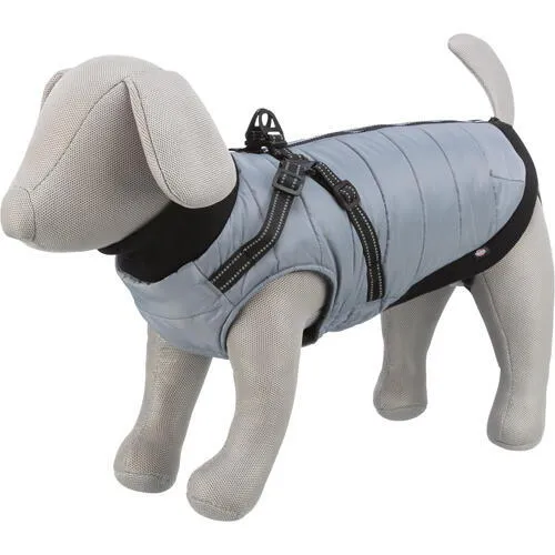 Trixie - Pontis Winterjacke mit Hundegeschirr - Grau