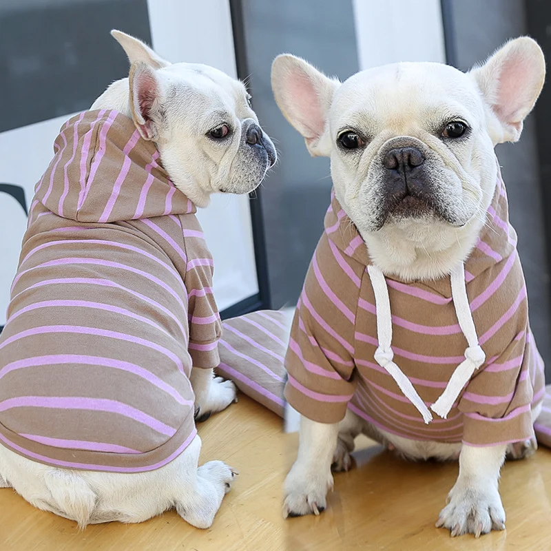 Haustier Hund Katze Hoodie Gestreifte Kleidung