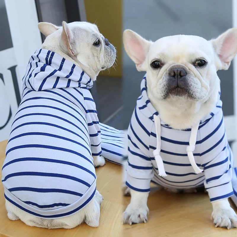 Haustier Hund Katze Hoodie Gestreifte Kleidung