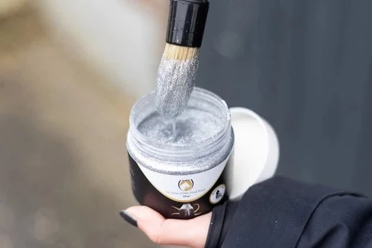 Hochglanz – Glitter Hoovlak – Silber