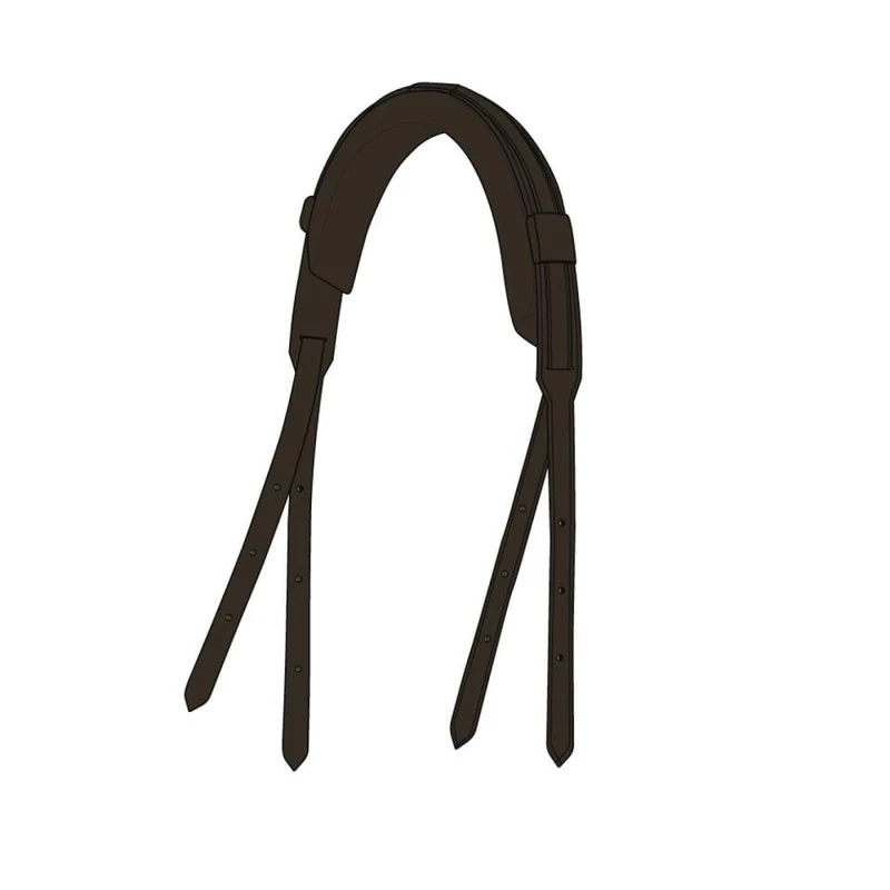CATAGO - Gentle Bridle Neckpiece mit. Füllen - Braun