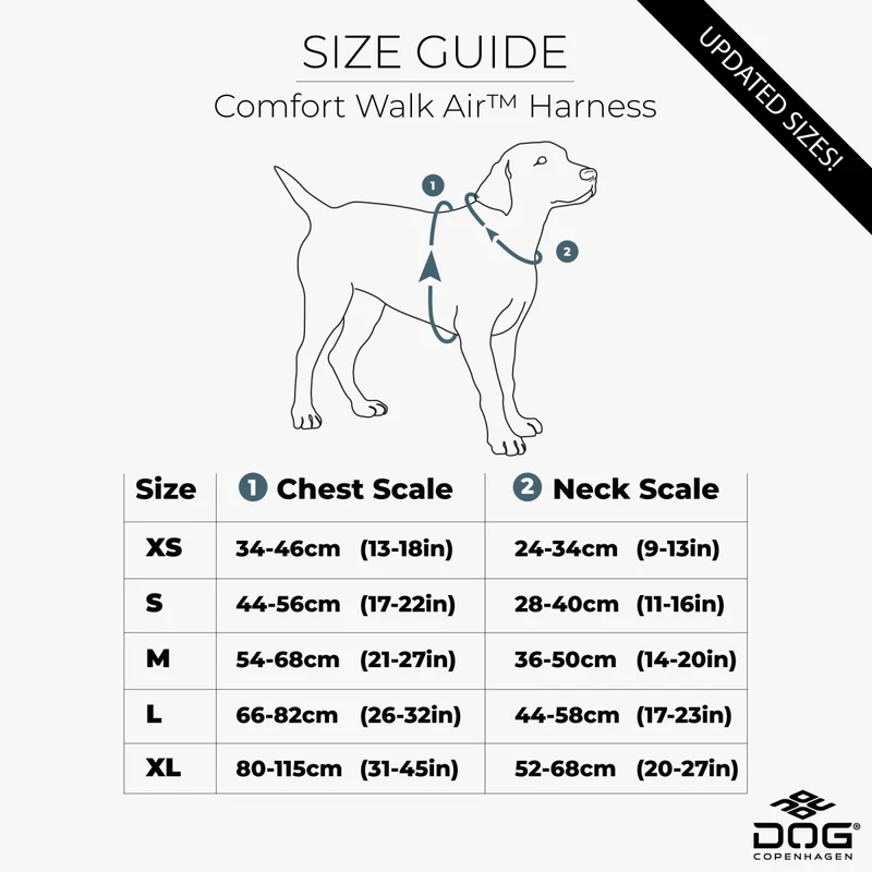 Dog Copenhagen - "Comfort Walk Air™" Geschirr - Schwarz