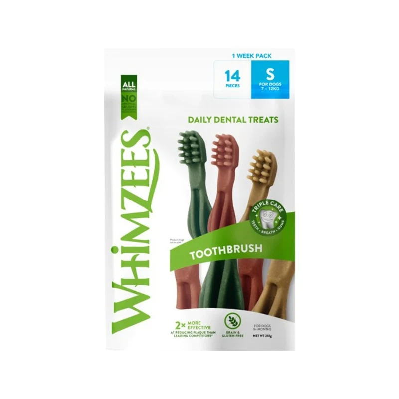 Whimzees - Kauzahnbürsten für kleine Hunde - 14 Stk.