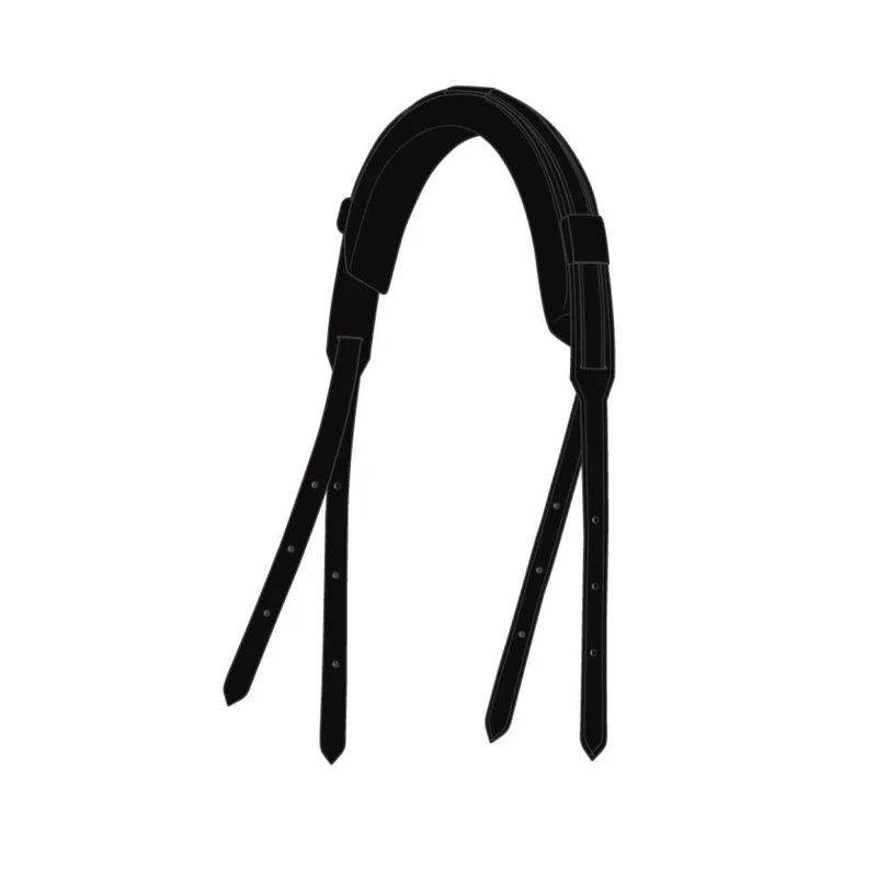 CATAGO - Gentle Bridle Neckpiece mit. Füllen - Schwarz