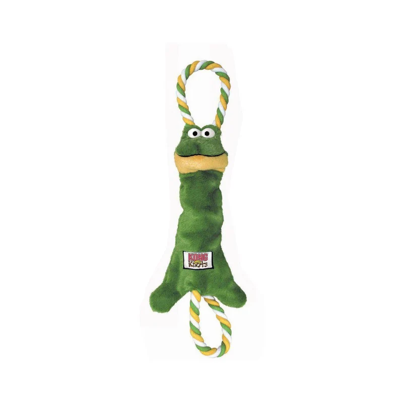 KONG – Frosch-Ziehspielzeug mit Seil – 39 cm