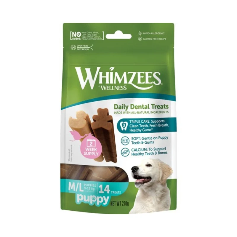 Whimzees - Kausnacks für große Welpen - 14 Stk.