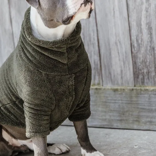 Kentucky Hundepullover – „Teddy Fleece“ – Grün