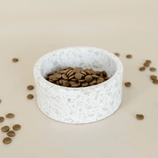 Kentucky Hundenapf Terrazzo Stein - Beige