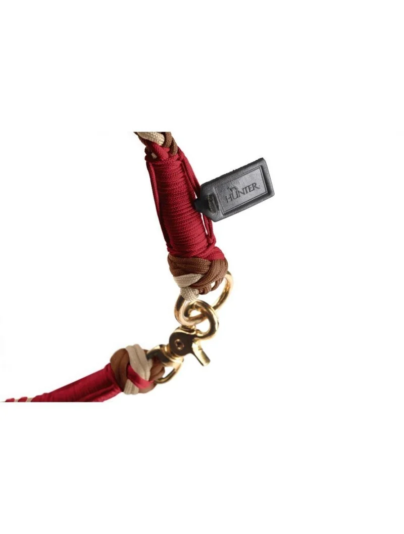 Hunter Tinnum-Halsband – Rot/Beige