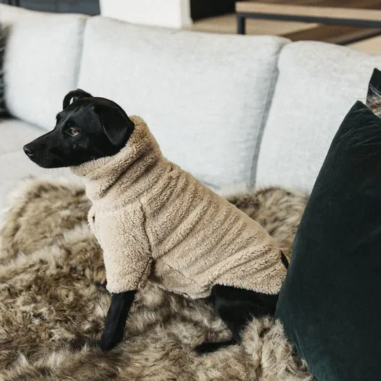 Kentucky Hundepullover – „Teddy Fleece“ – Beige