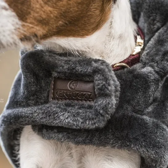 Kentucky Hundepullover – „Fake Fur“ – Grau