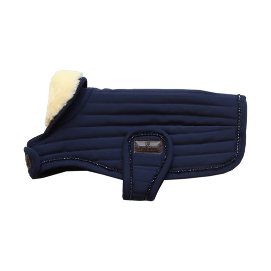 Kentucky Winterjacke – Marineblau mit Perlen