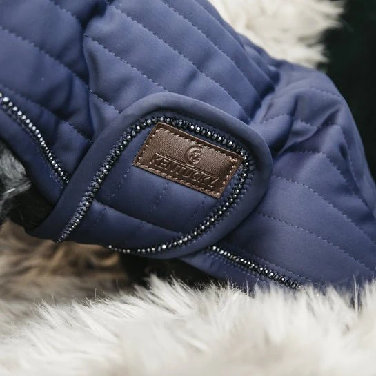 Kentucky Winterjacke – Marineblau mit Perlen