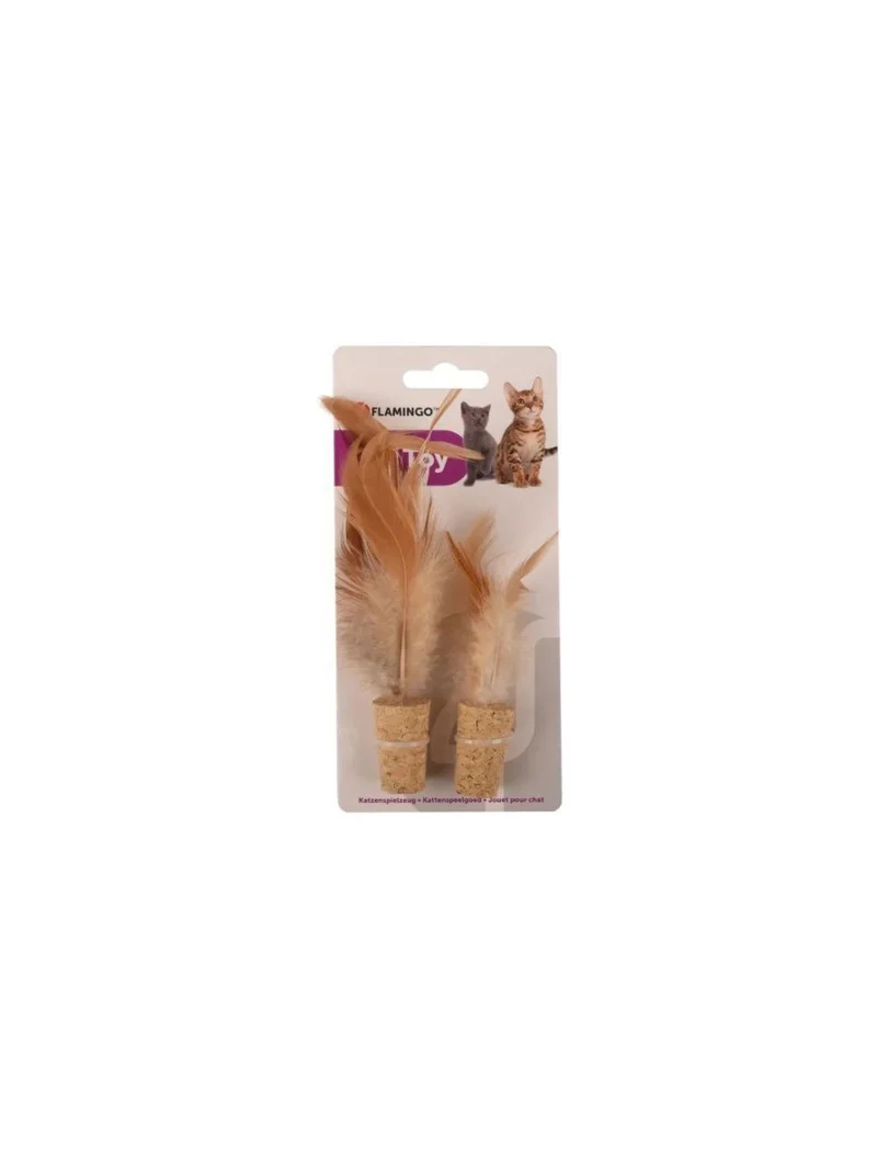Spielzeugkatze, Buse Cork mit Feder 2 Stk