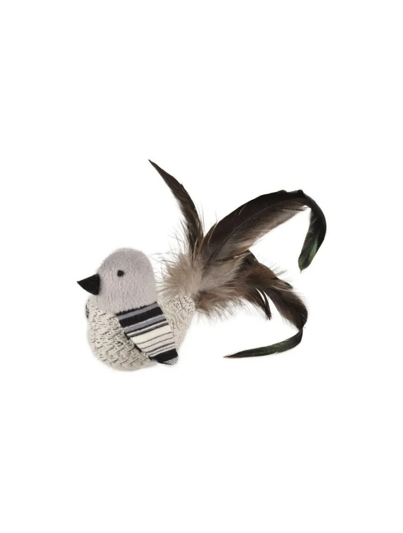 Spielzeugkatze, Pirin-Vogel mit Federn