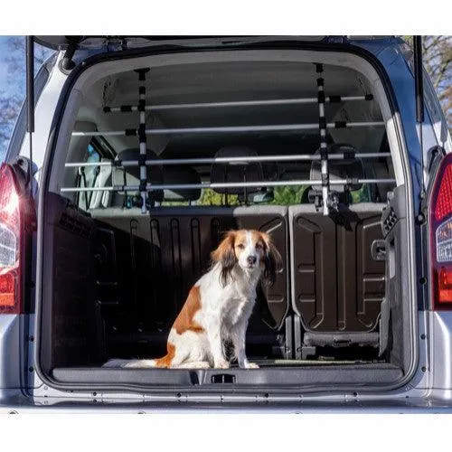 Trixie Hundegitter fürs Auto, Breite: 113–180 cm, Höhe: 46–60 cm – Silber/Schwarz