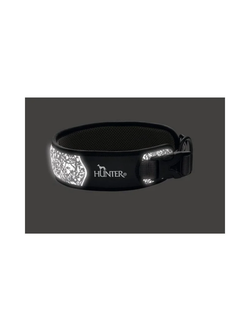 Hunter Divo Reflektierendes Halsband – Schwarz/Grau