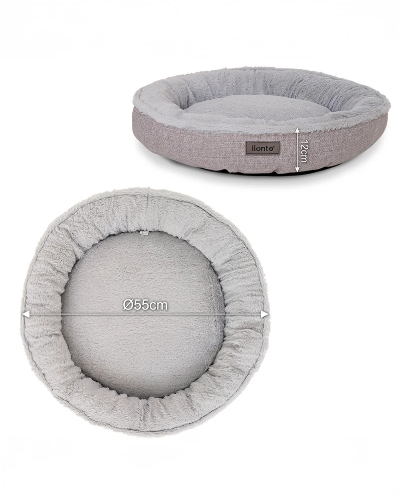 Rundes Hundebett in Donutform