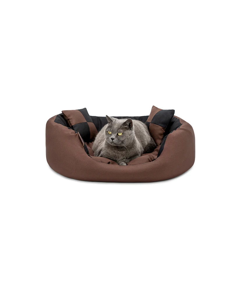 4-in-1 Katzenbett mit Wendekissen