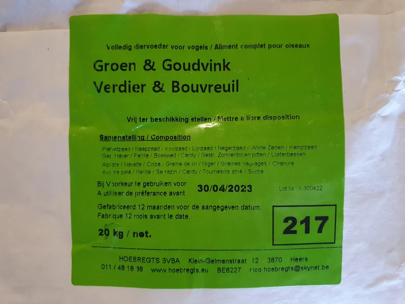 Grün- und Stieglitz 1kg 217 - Hobbyfarm Hoebregts