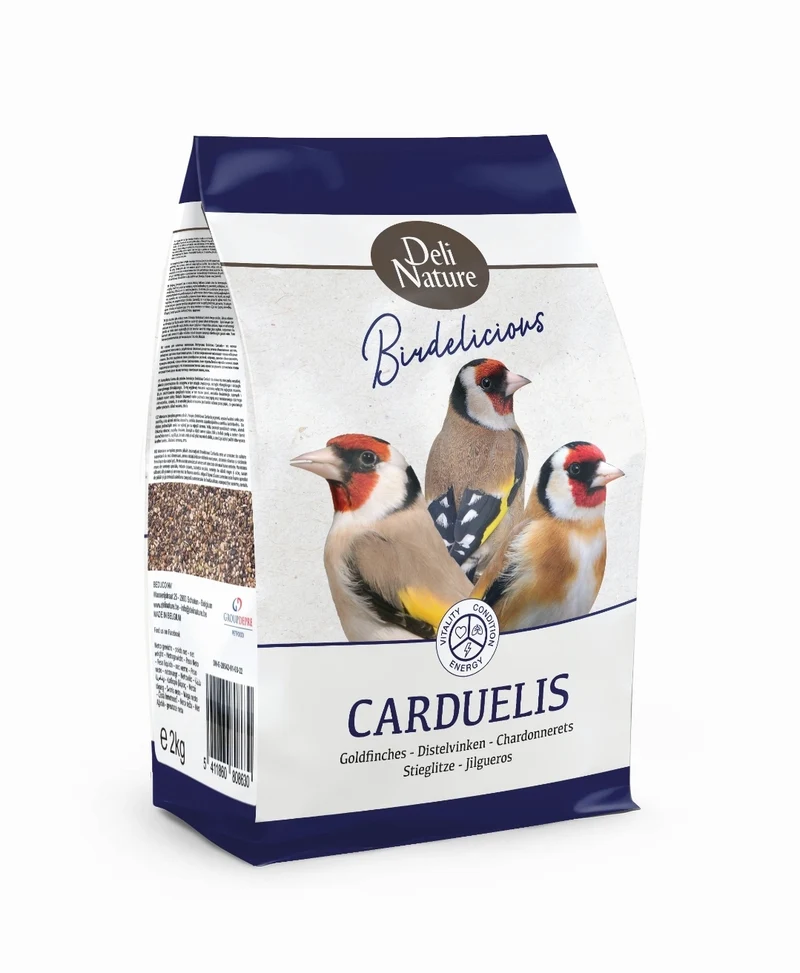 Birdelicious Carduelis Stieglitze 2kg, Mischung aus + 10 Samen - Deli Nature