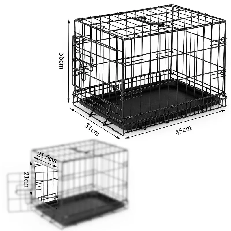 Hundetransportkäfig mit Bodenwanne