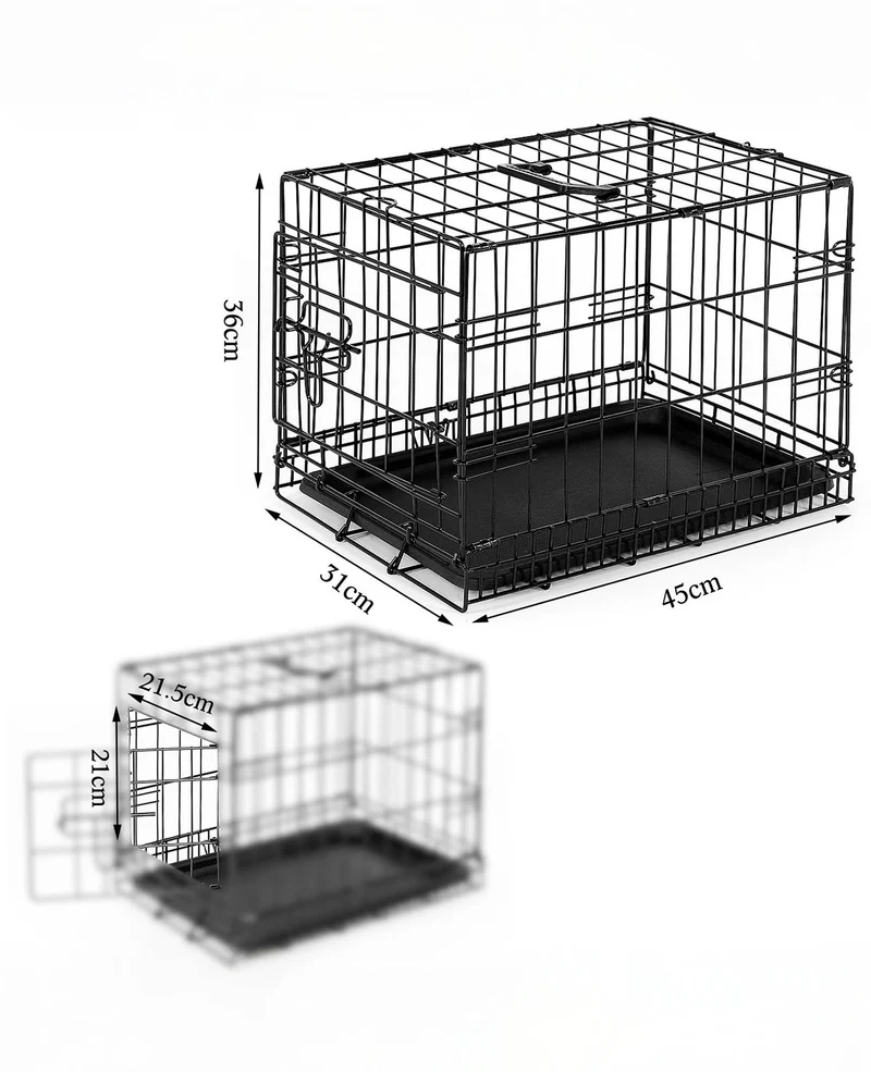 Hundetransportkäfig mit Bodenwanne