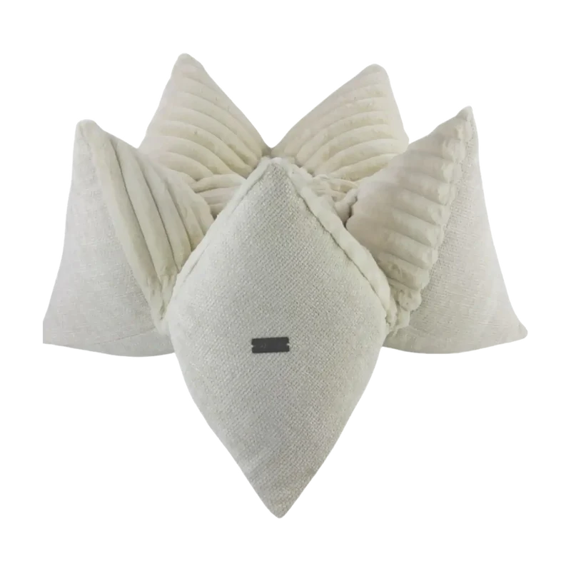 Creme Star Kissen