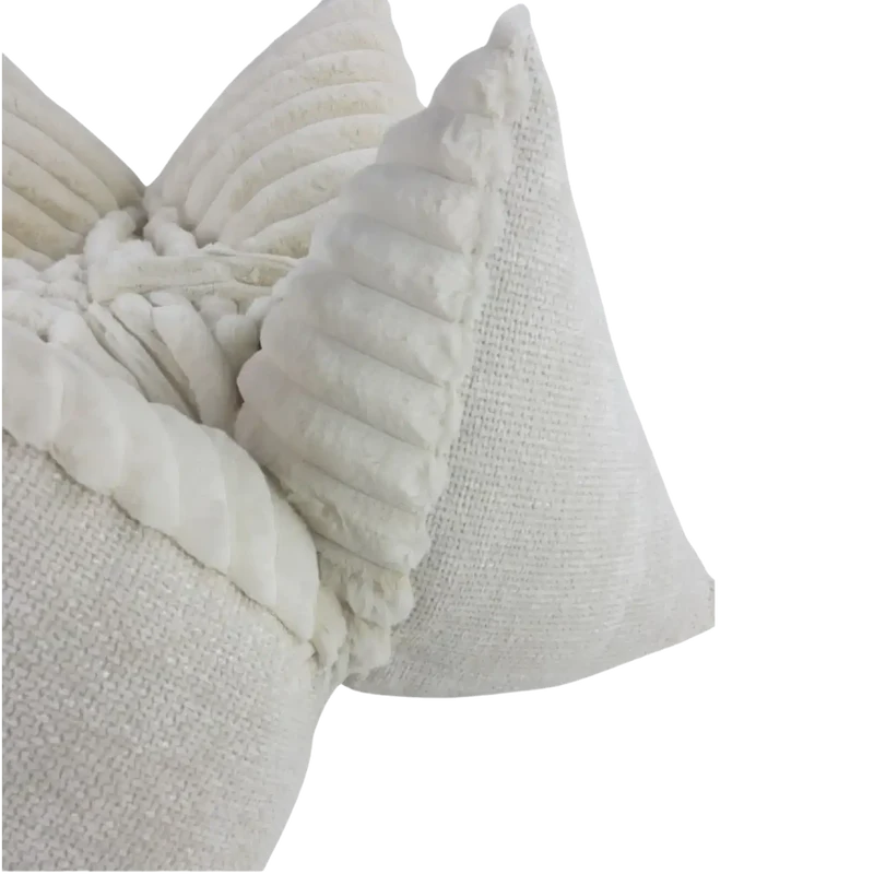 Creme Star Kissen