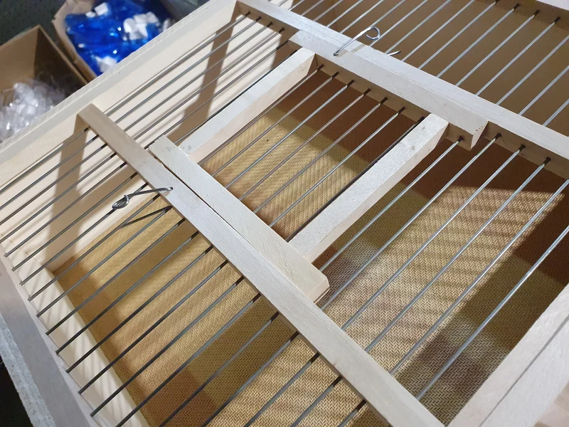 Doppelte Transportkiste aus Holz 68 x 30 x 11